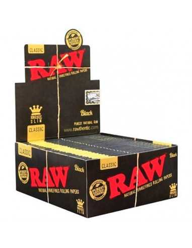 Raw King Size Slim Black Edition 50 librillos